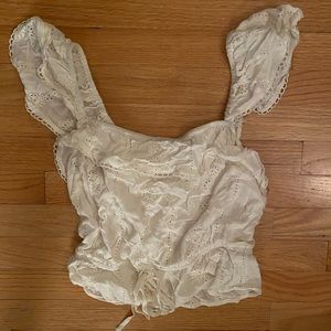 Nwot Forever21 white summer blouse top